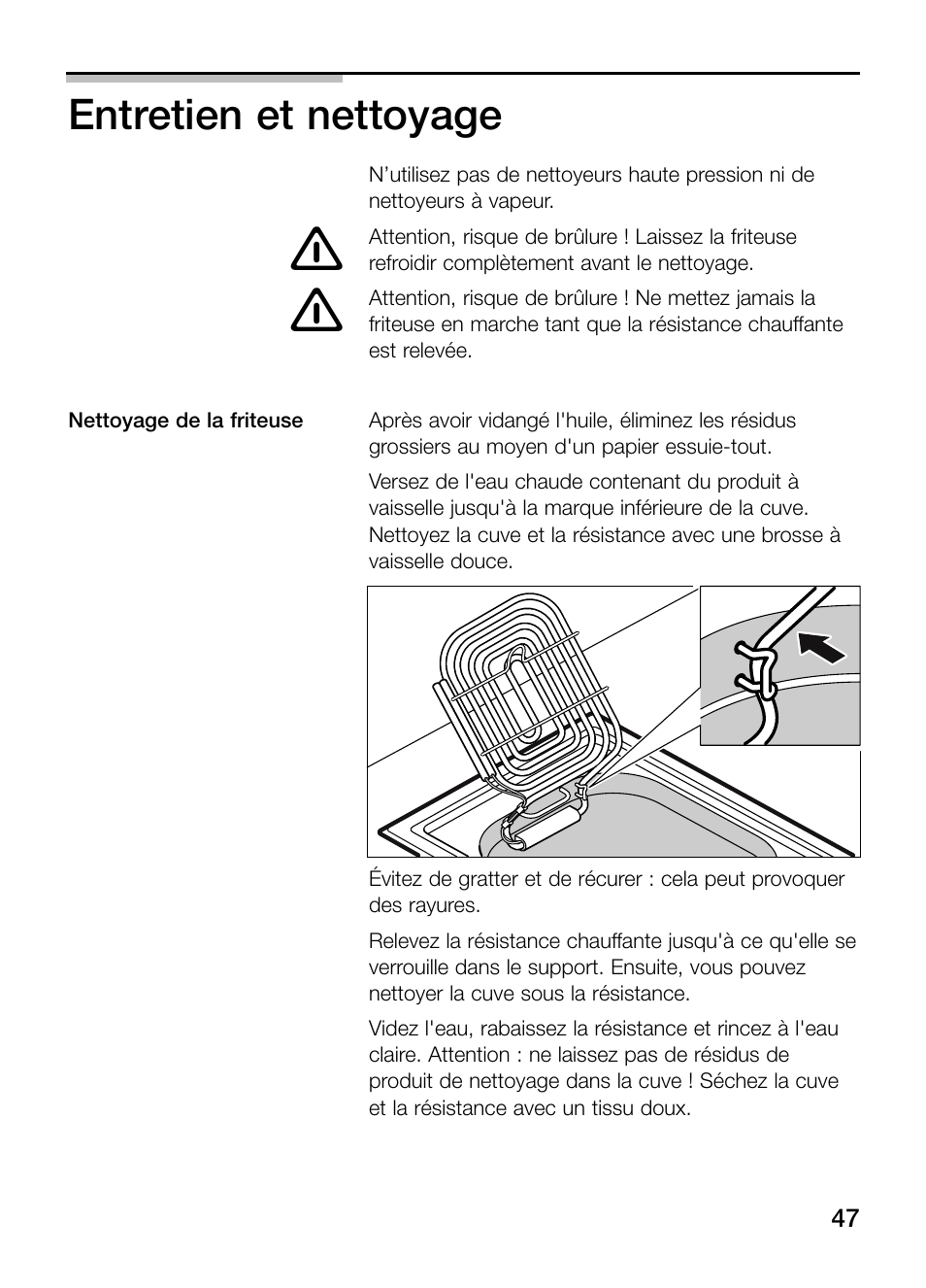 Entretien et nettoyage | Siemens ET375GA11E User Manual | Page 47 / 112