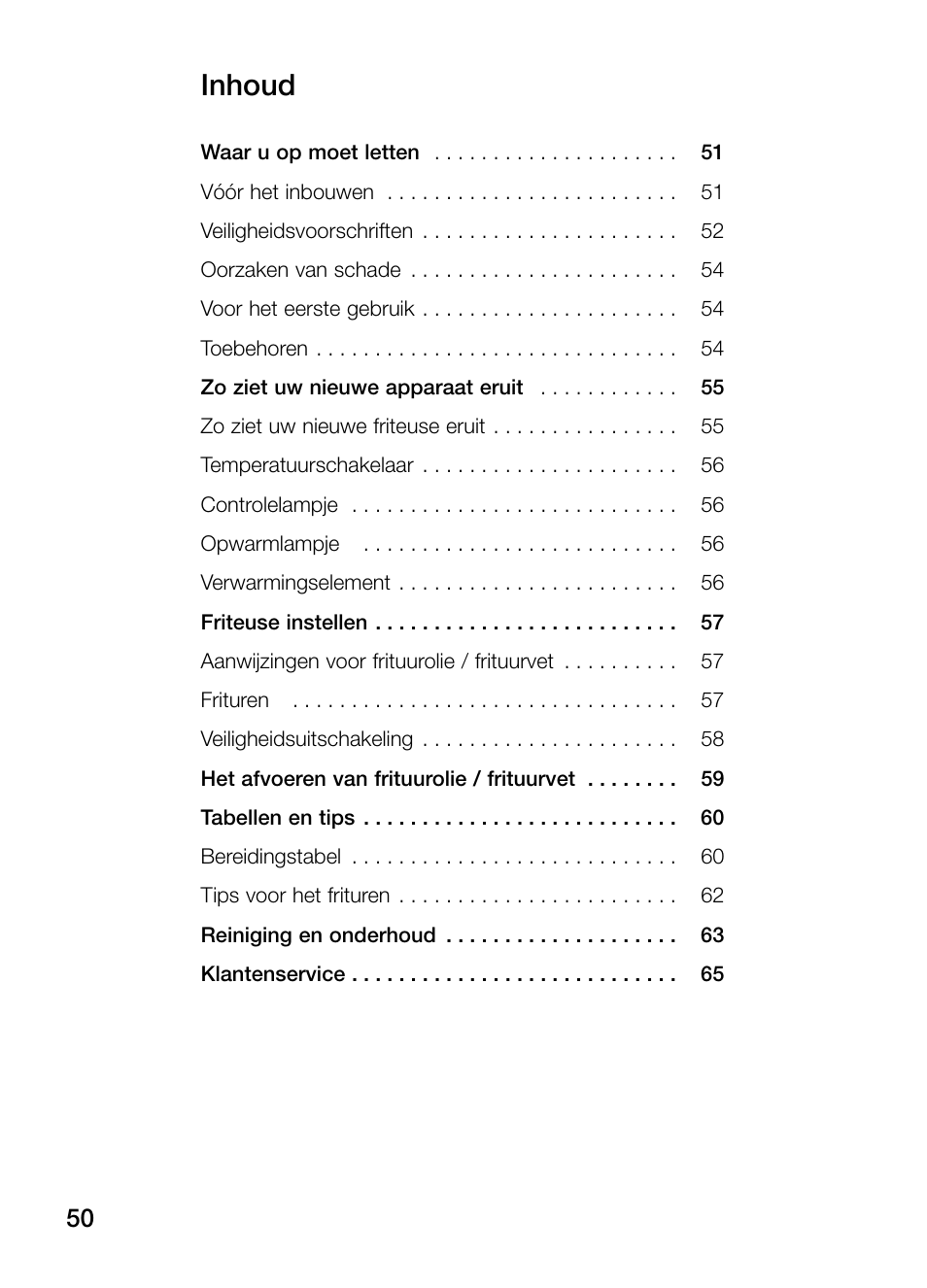 Inhoud | Siemens ET375GA11E User Manual | Page 50 / 112