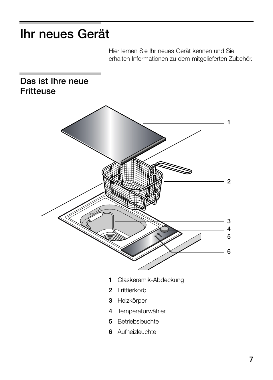 Ihr neues gerät, Das ist ihre neue fritteuse | Siemens ET375GA11E User Manual | Page 7 / 112