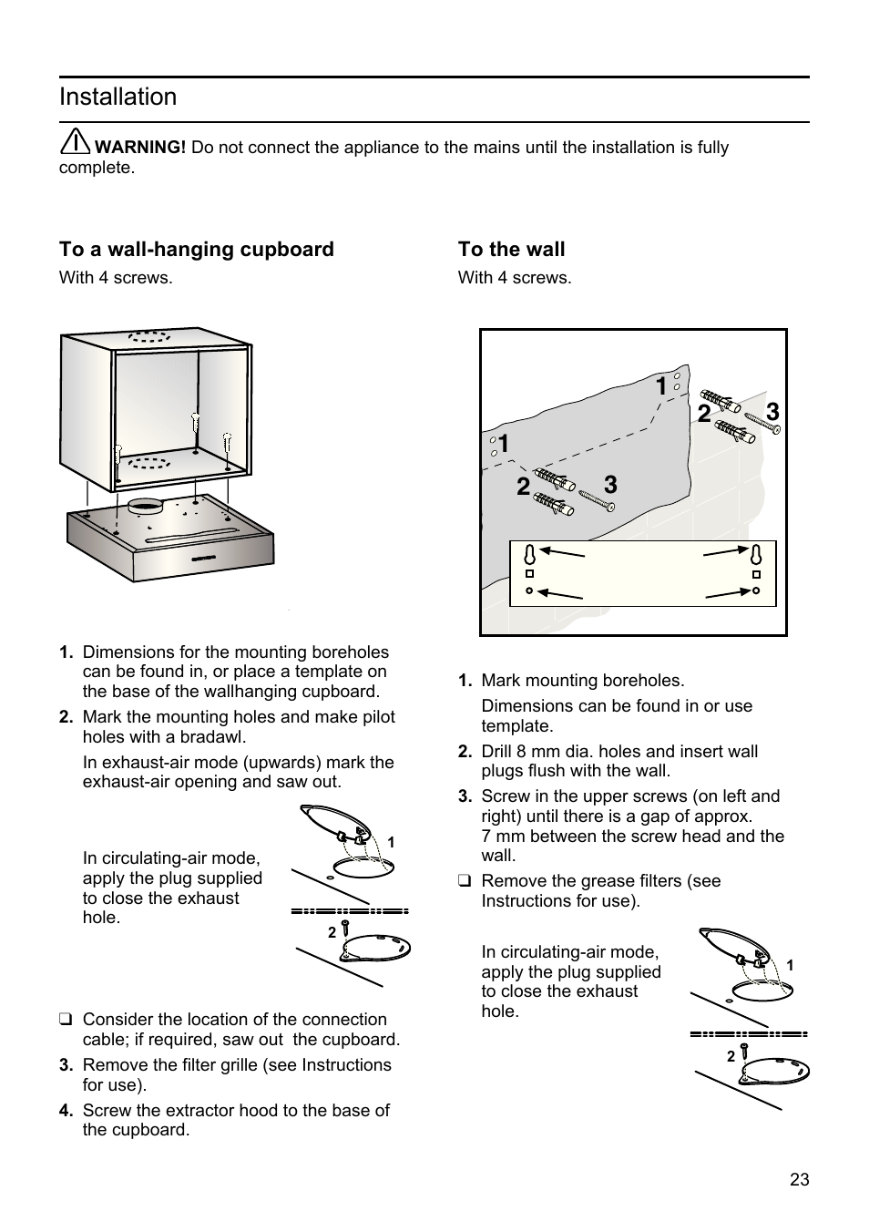 Installation | Siemens LU19050 User Manual | Page 23 / 128