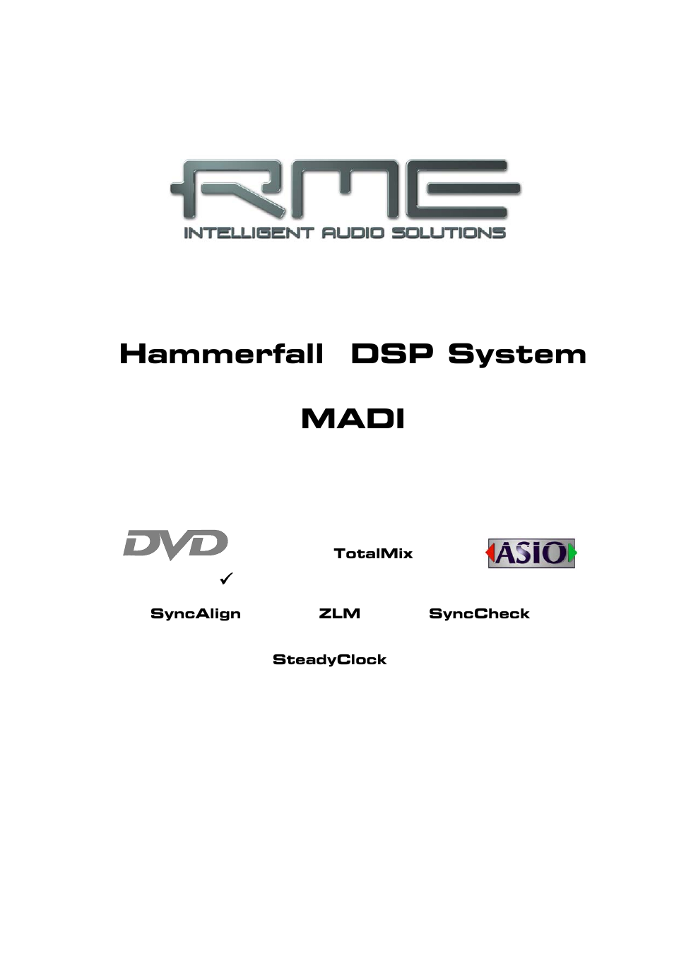 ALESIS Hammerfall DSP System User Manual | 77 pages