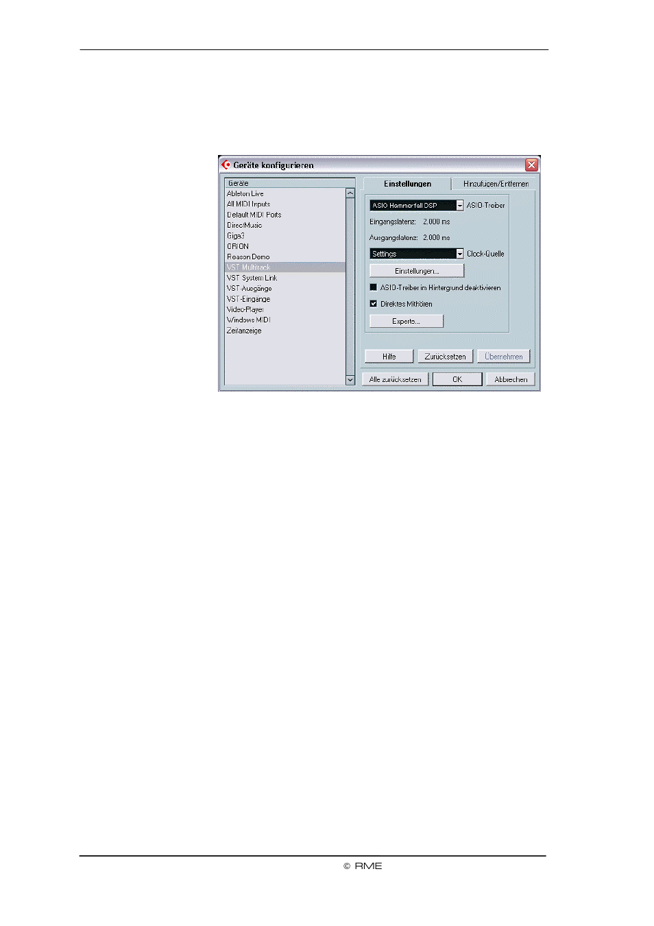 ALESIS Hammerfall DSP System User Manual | Page 22 / 77