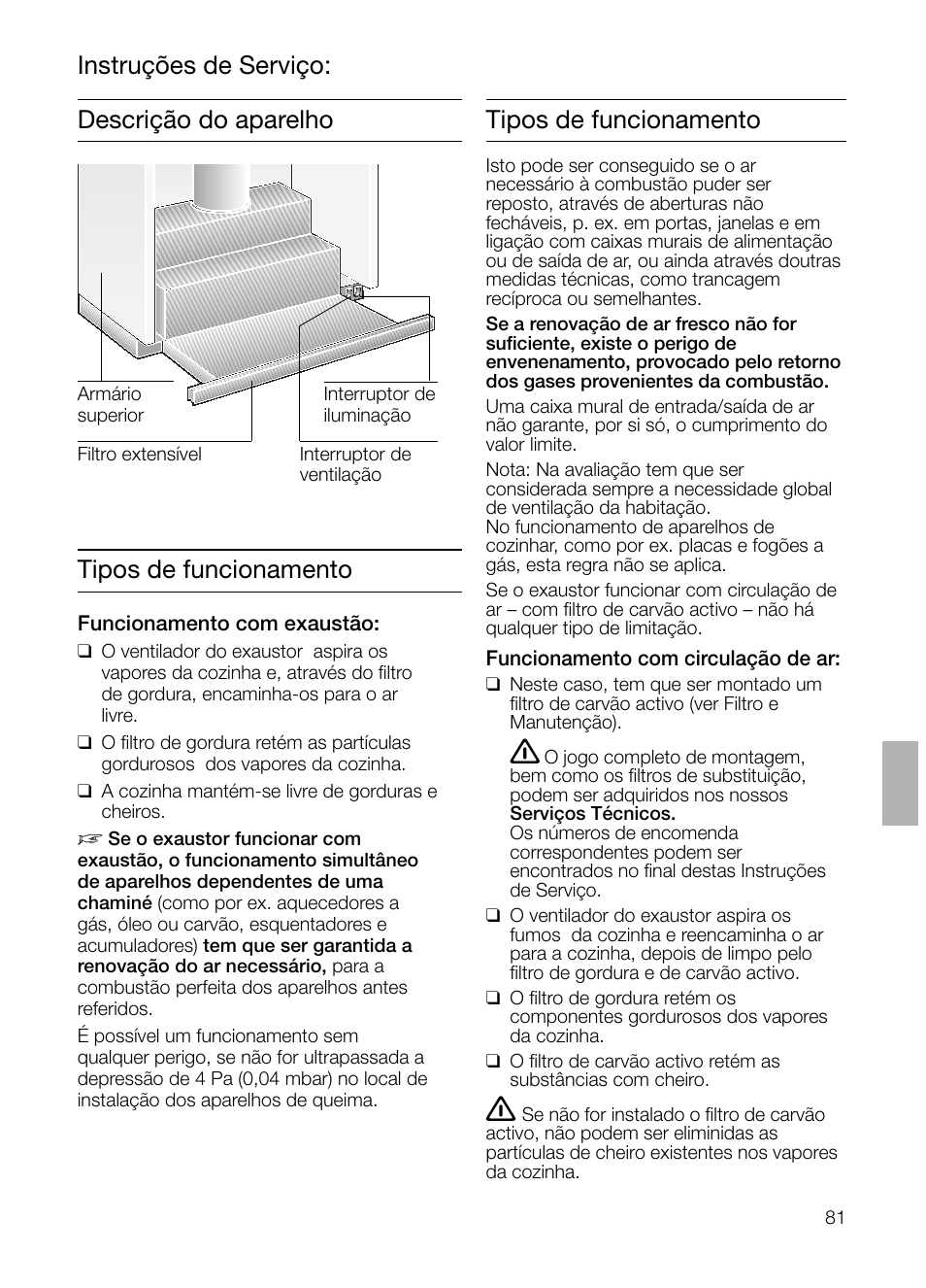 Instruções de serviço | Siemens LI23031 User Manual | Page 81 / 96