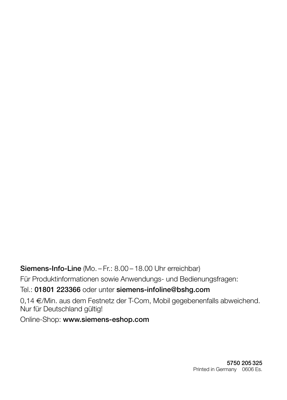 Siemens LI23031 User Manual | Page 96 / 96