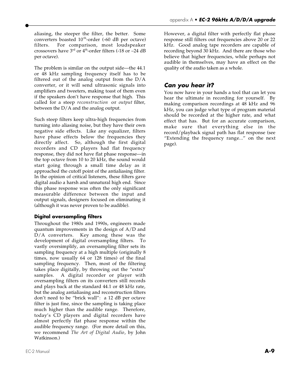 Can you hear it | ALESIS EC-2 User Manual | Page 11 / 15