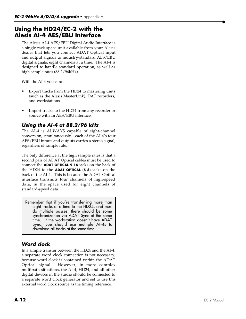 ALESIS EC-2 User Manual | Page 14 / 15