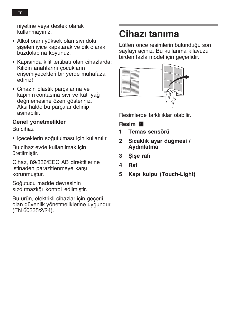Cihaz tanma | Siemens KF18WA41IE User Manual | Page 90 / 101