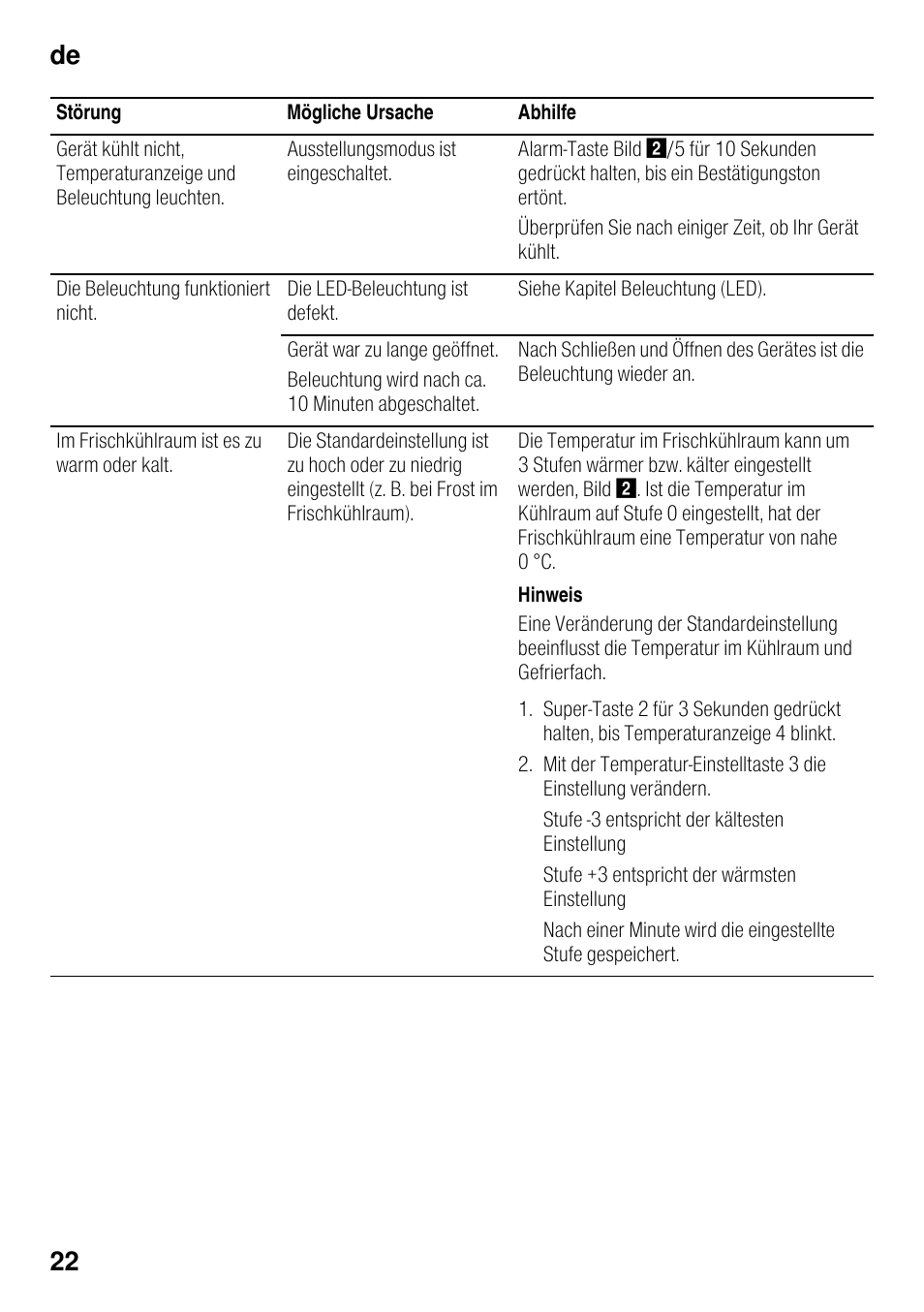 De 22 | Siemens KI42FAD30 User Manual | Page 22 / 104