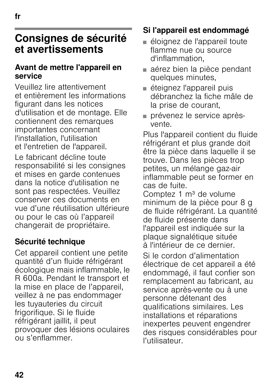 Siemens KI42FAD30 User Manual | Page 42 / 104