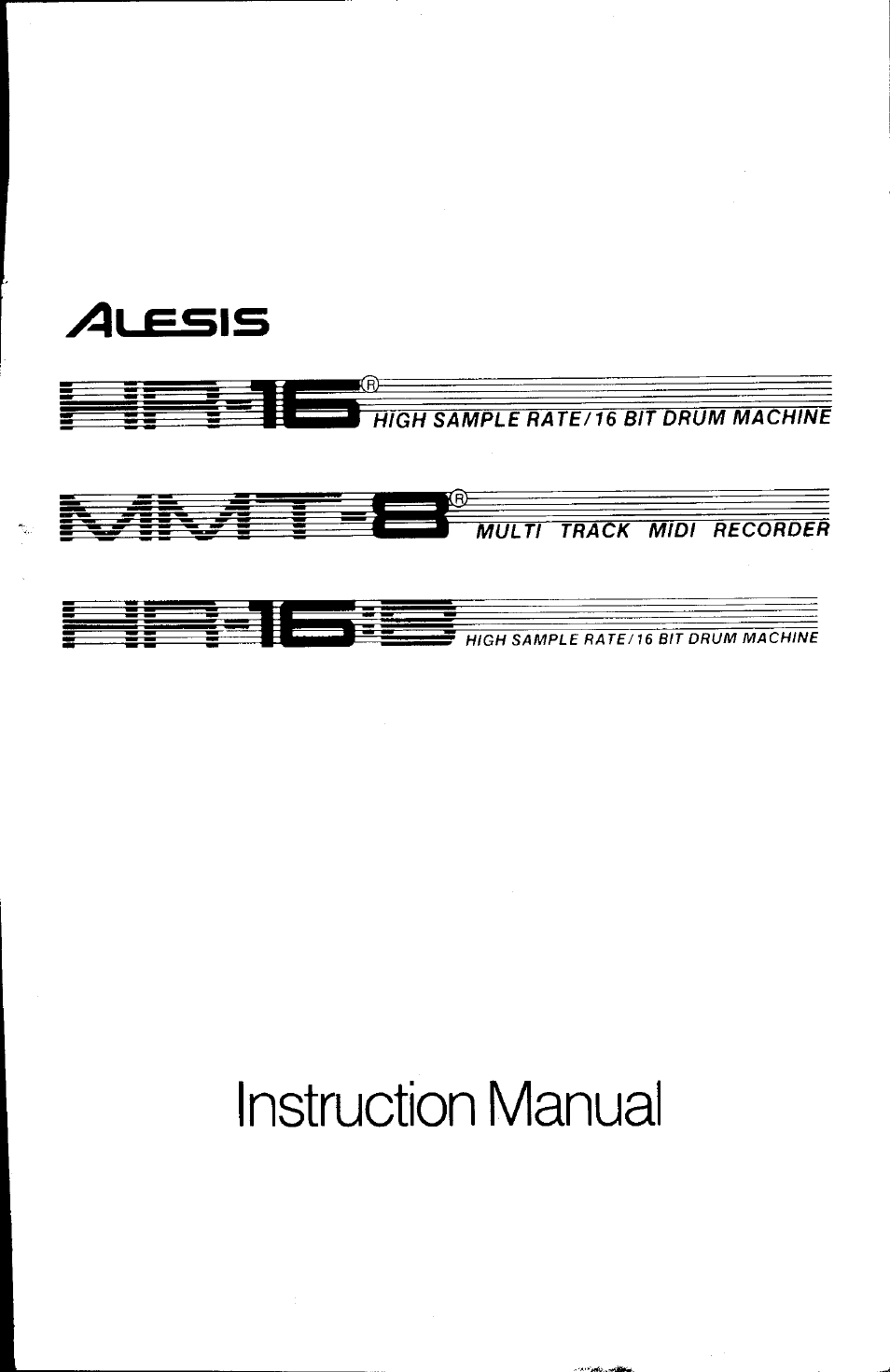 ALESIS HR-16:B User Manual | 72 pages