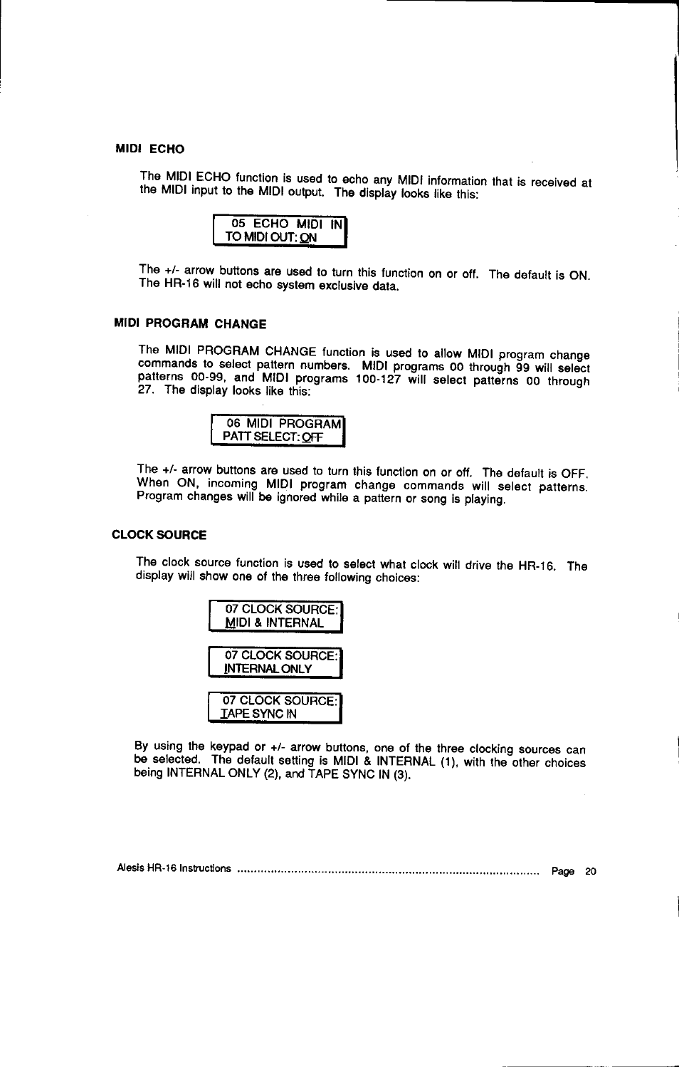 ALESIS HR-16:B User Manual | Page 26 / 72