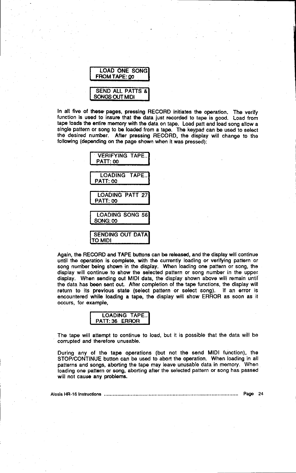 ALESIS HR-16:B User Manual | Page 30 / 72