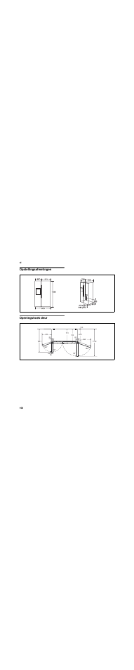 Opstellingsafmetingen, Openingshoek deur, Opstellingsafmetingen openingshoek deur | Siemens KA62DV71 User Manual | Page 108 / 129