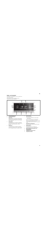 Bedien- und anzeigefeld | Siemens KA62DV71 User Manual | Page 11 / 129