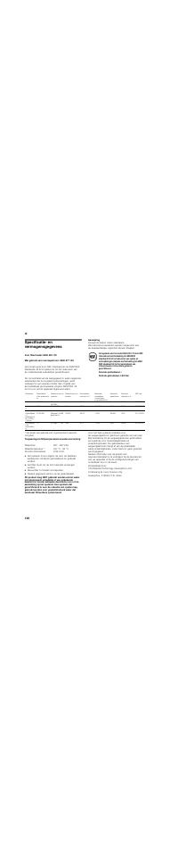 Specificatie- en vermogensgegevens, Nl 120 | Siemens KA62DV71 User Manual | Page 120 / 129