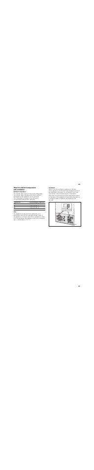 Observe ambient temperature and ventilation, Ambient temperature, Ventilation | Siemens KA62DV71 User Manual | Page 31 / 129