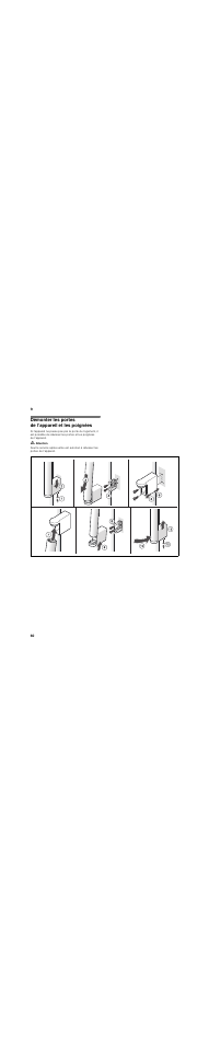 Démonter les portes de l’appareil et les poignées | Siemens KA62DV71 User Manual | Page 60 / 129