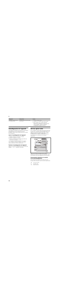 Autodiagnostic de l’appareil, Lancer l’autodiagnostic de l’appareil, Terminer l’autodiagnostic de l’appareil | Service après-vente | Siemens KA62DV71 User Manual | Page 78 / 129
