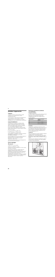 Installare l’apparecchio, Trasporto, Luogo d’installazione | Fondo d’appoggio, Temperatura ambiente, Ventilazione | Siemens KA62DV71 User Manual | Page 82 / 129