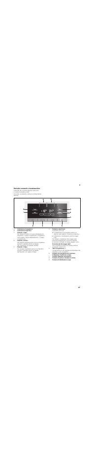 Pannello comandi e visualizzazione | Siemens KA62DV71 User Manual | Page 87 / 129