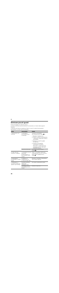 Eliminare piccoli guasti, Spegnere l’apparecchio, Spingere in avanti la griglia di copertura | Sostituire la lampadina, It 46 | Siemens KI24RX30 User Manual | Page 46 / 62