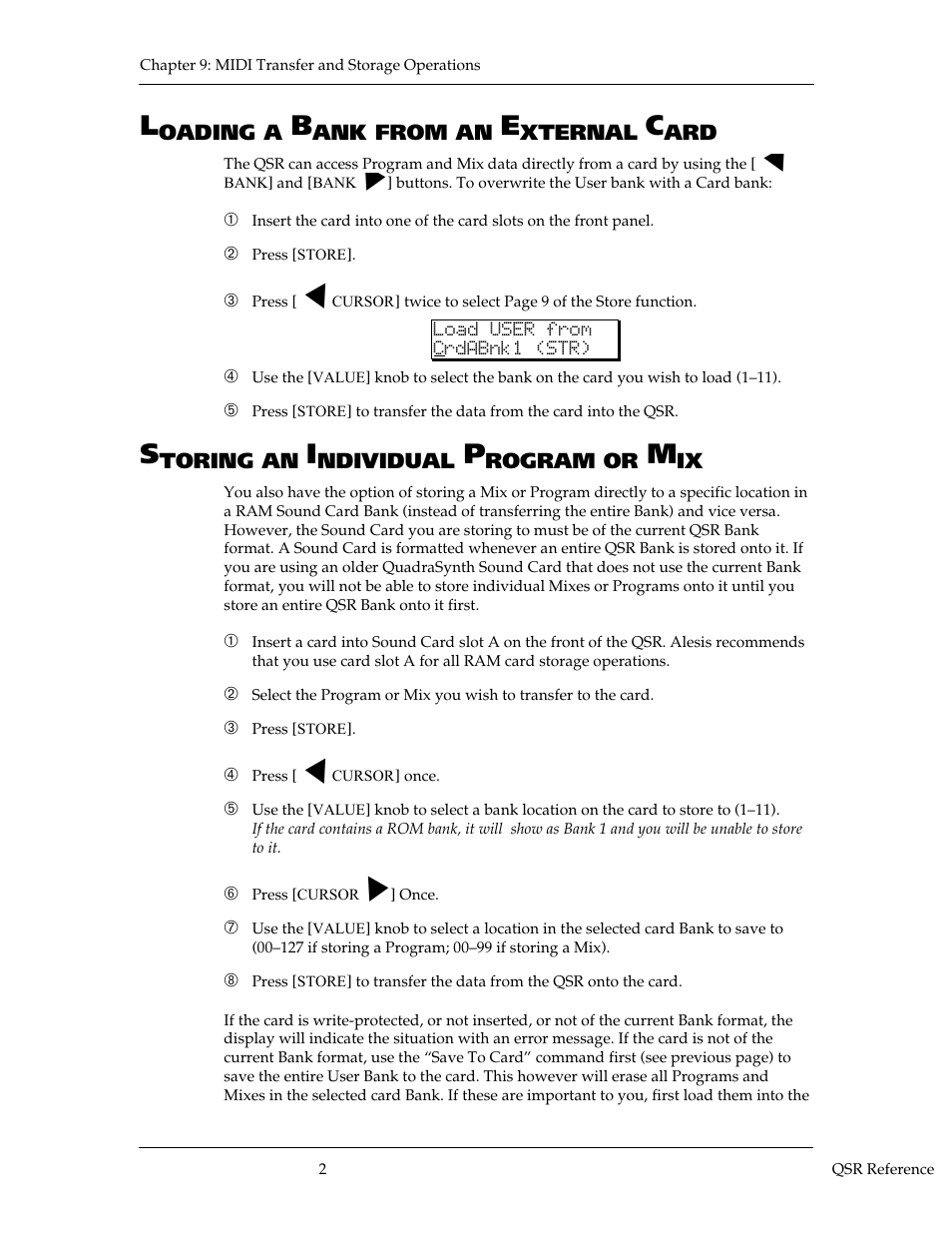 ALESIS QSR 64 User Manual | Page 123 / 143