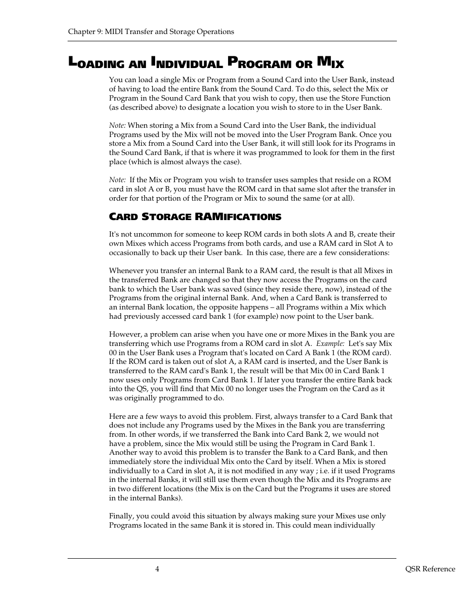 ALESIS QSR 64 User Manual | Page 125 / 143