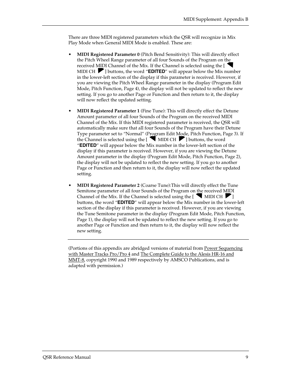 ALESIS QSR 64 User Manual | Page 138 / 143