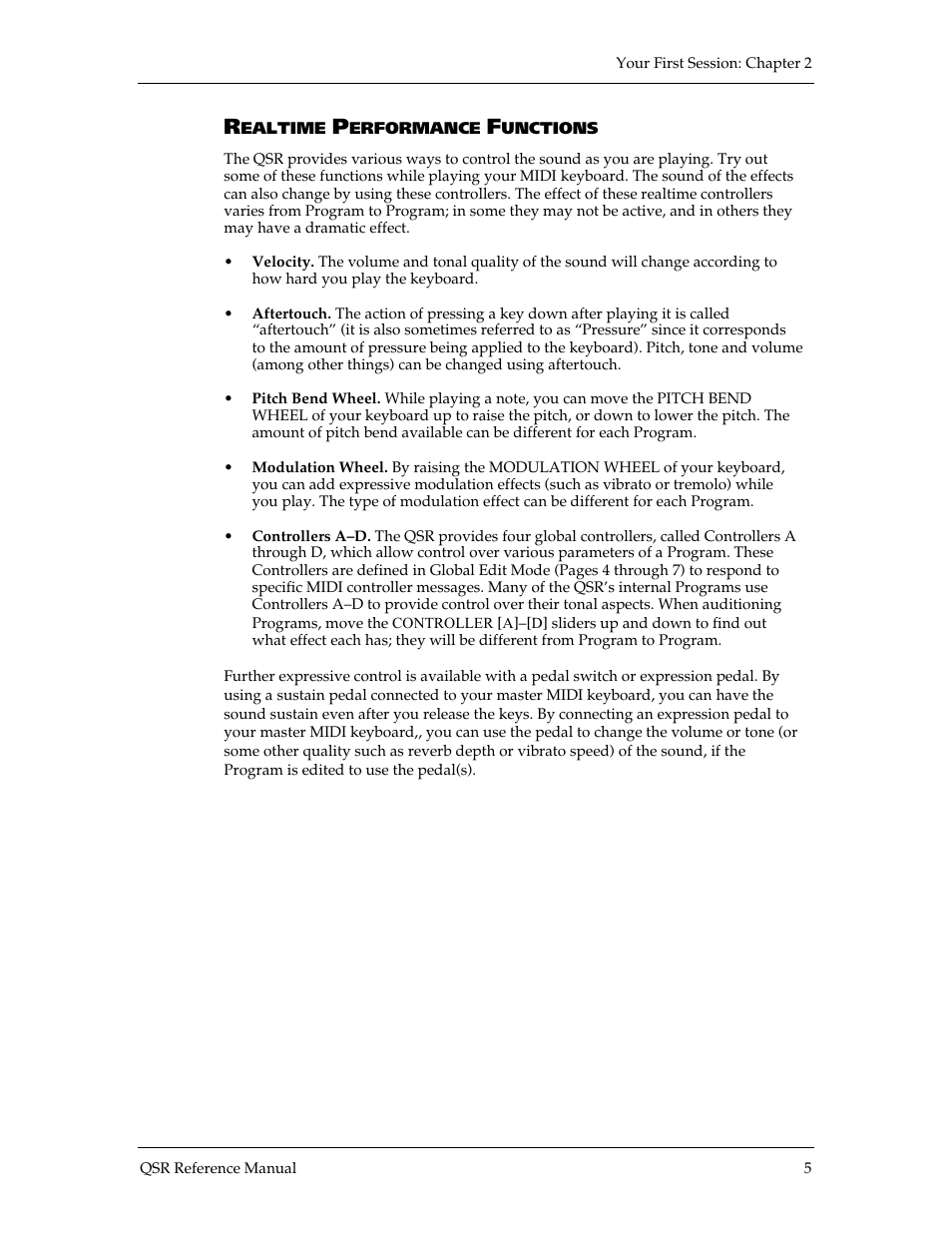ALESIS QSR 64 User Manual | Page 15 / 143