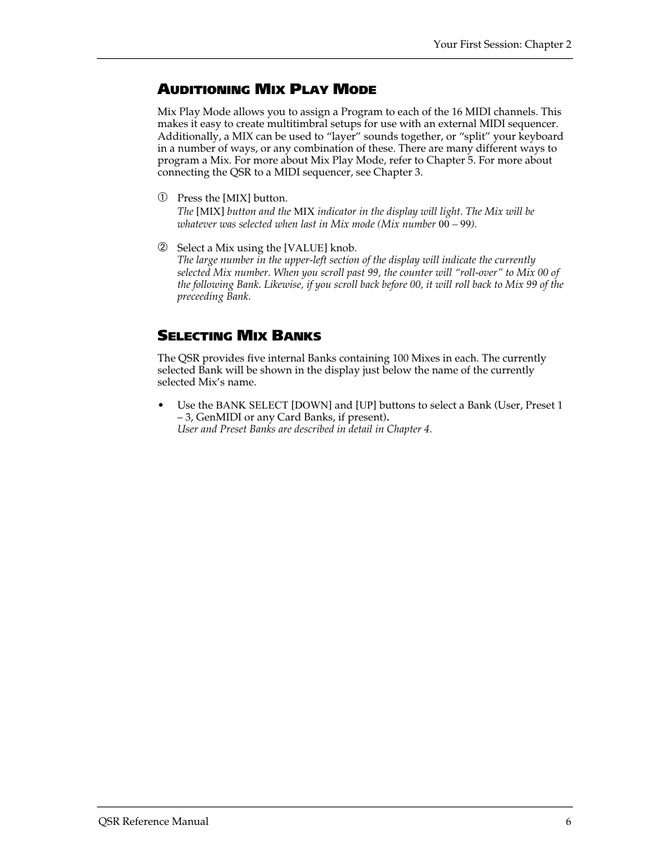 ALESIS QSR 64 User Manual | Page 16 / 143