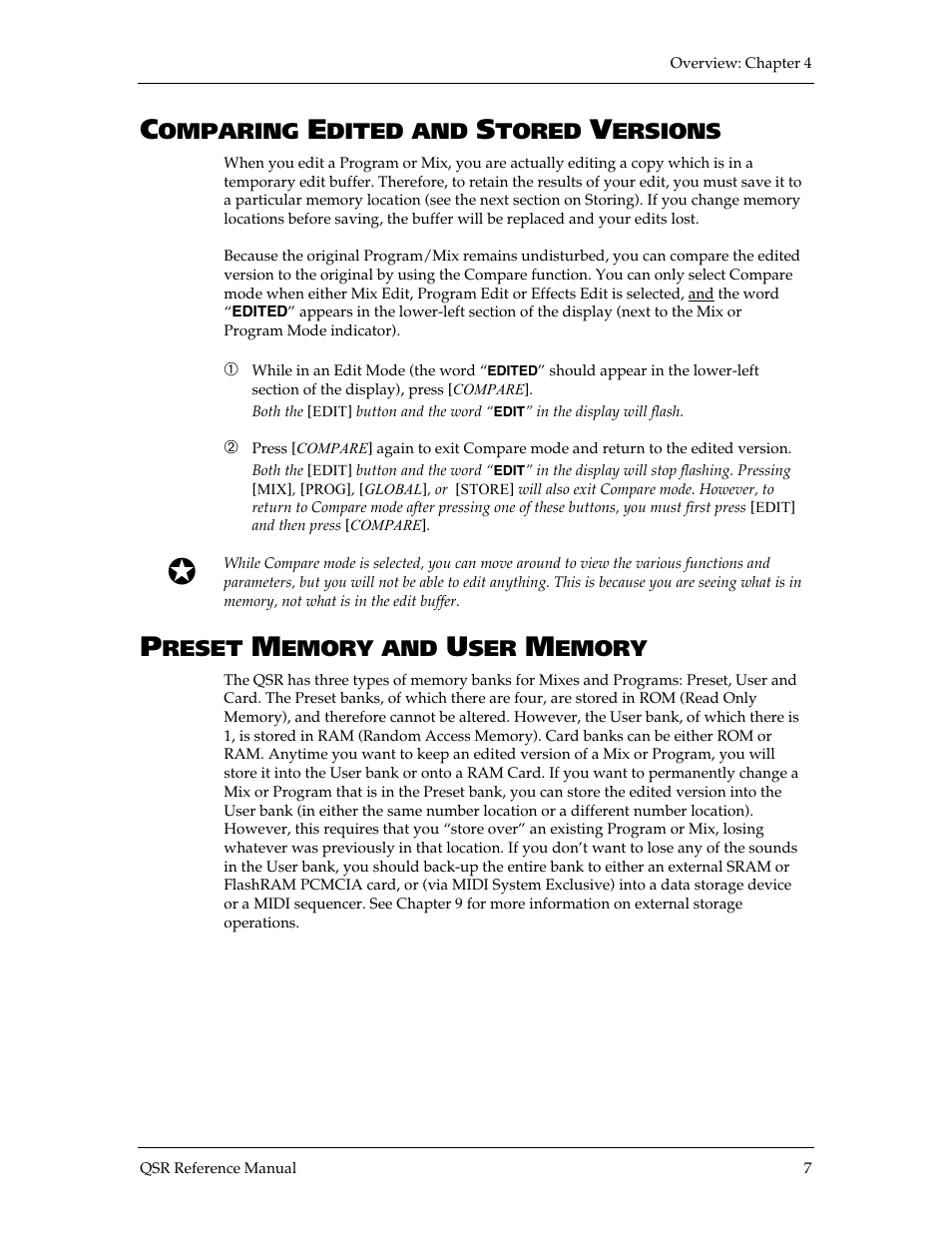 ALESIS QSR 64 User Manual | Page 33 / 143