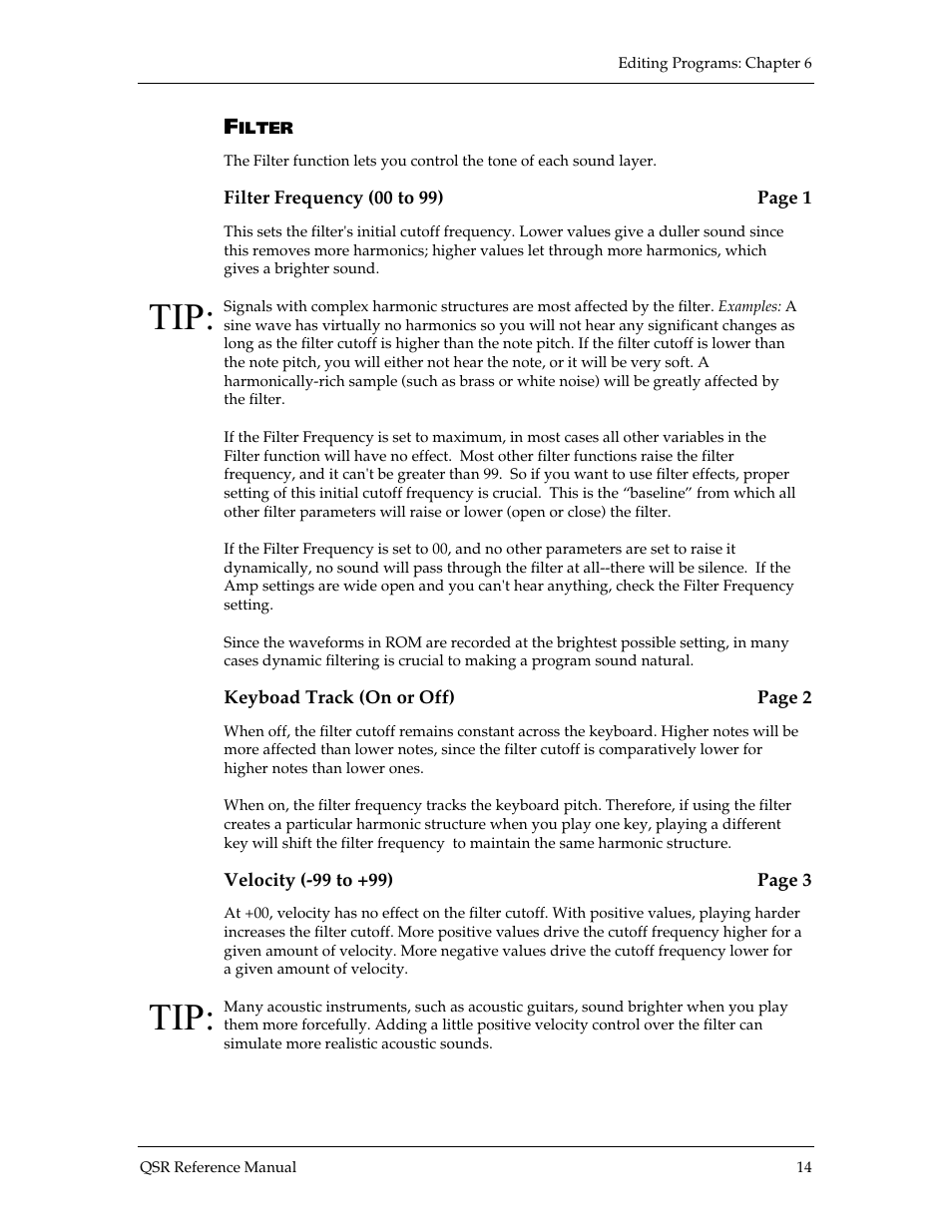 ALESIS QSR 64 User Manual | Page 61 / 143