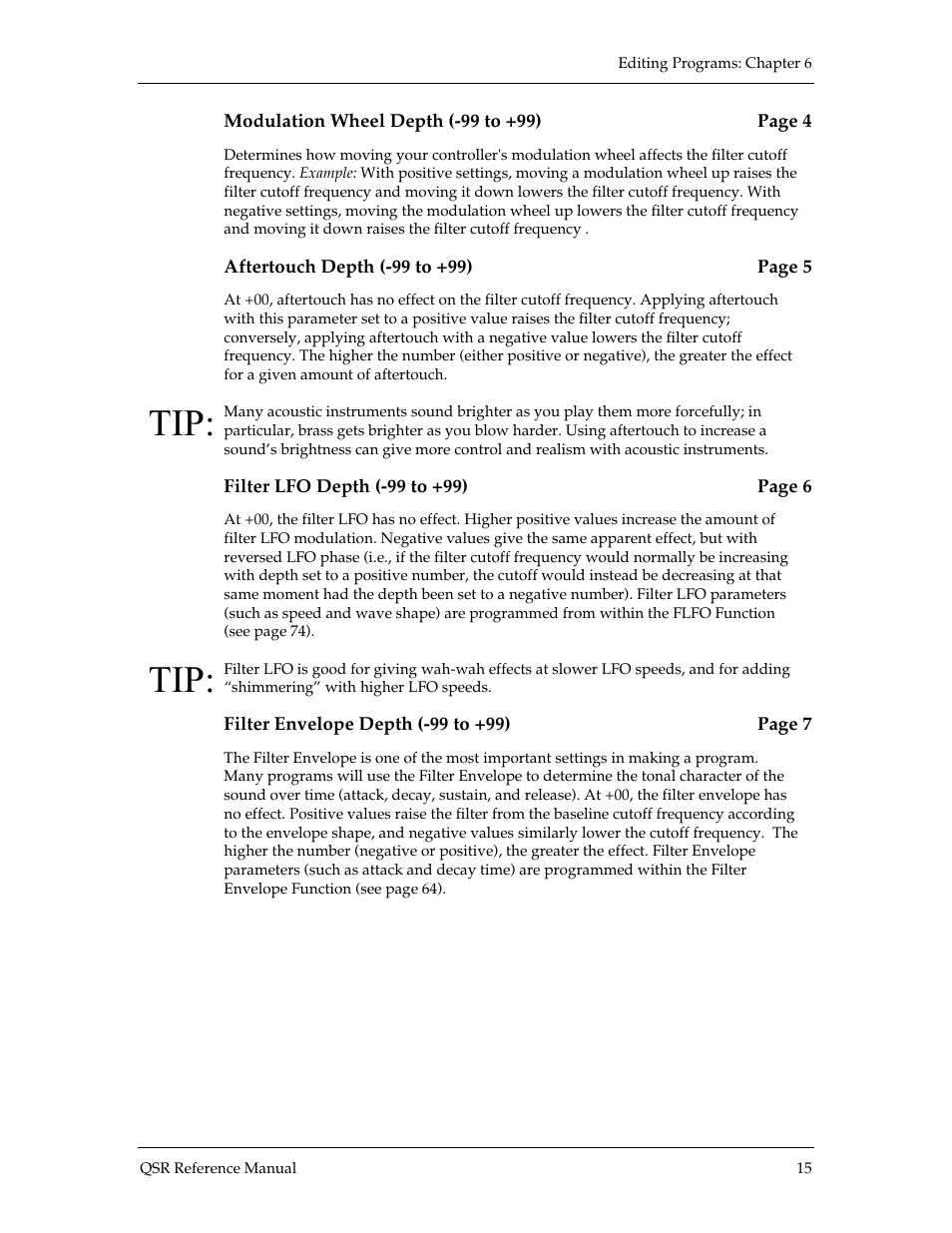 ALESIS QSR 64 User Manual | Page 62 / 143