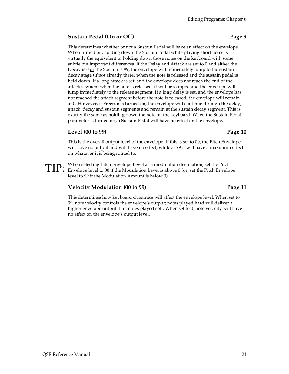 ALESIS QSR 64 User Manual | Page 68 / 143