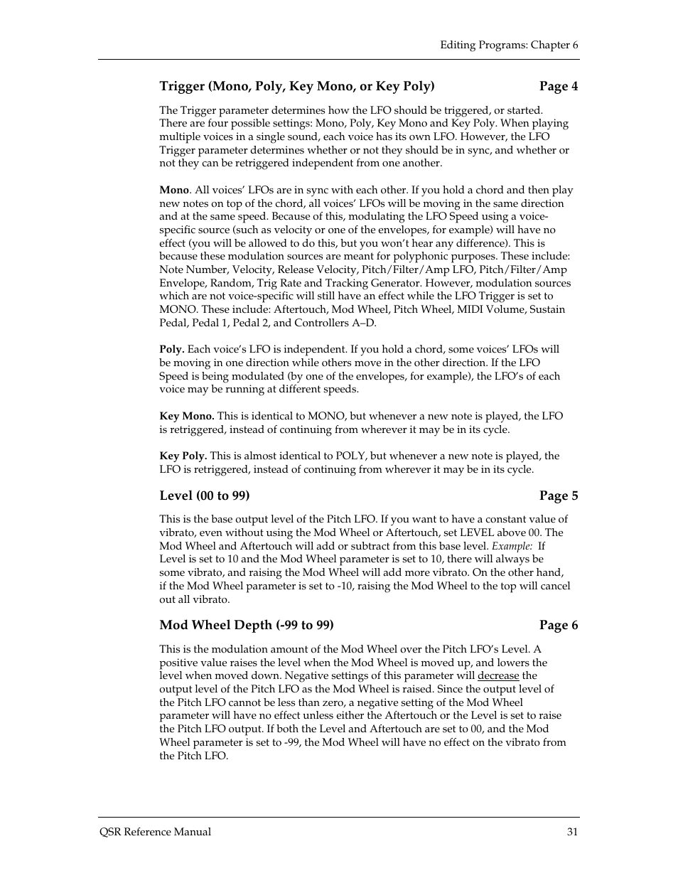 ALESIS QSR 64 User Manual | Page 78 / 143