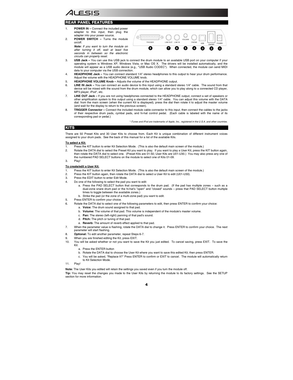 ALESIS DM7 User Manual | Page 4 / 16