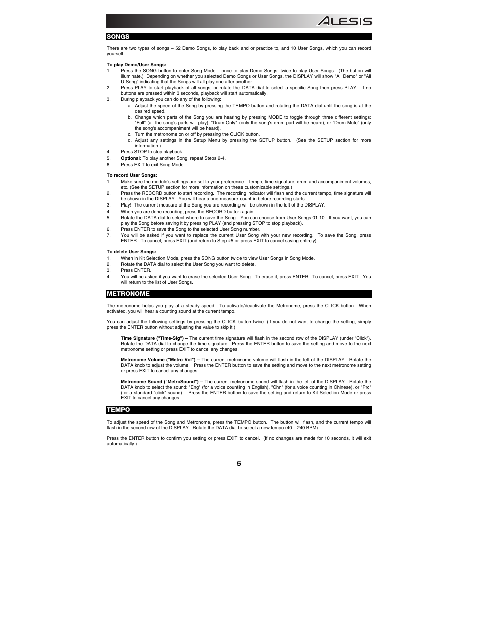 ALESIS DM7 User Manual | Page 5 / 16