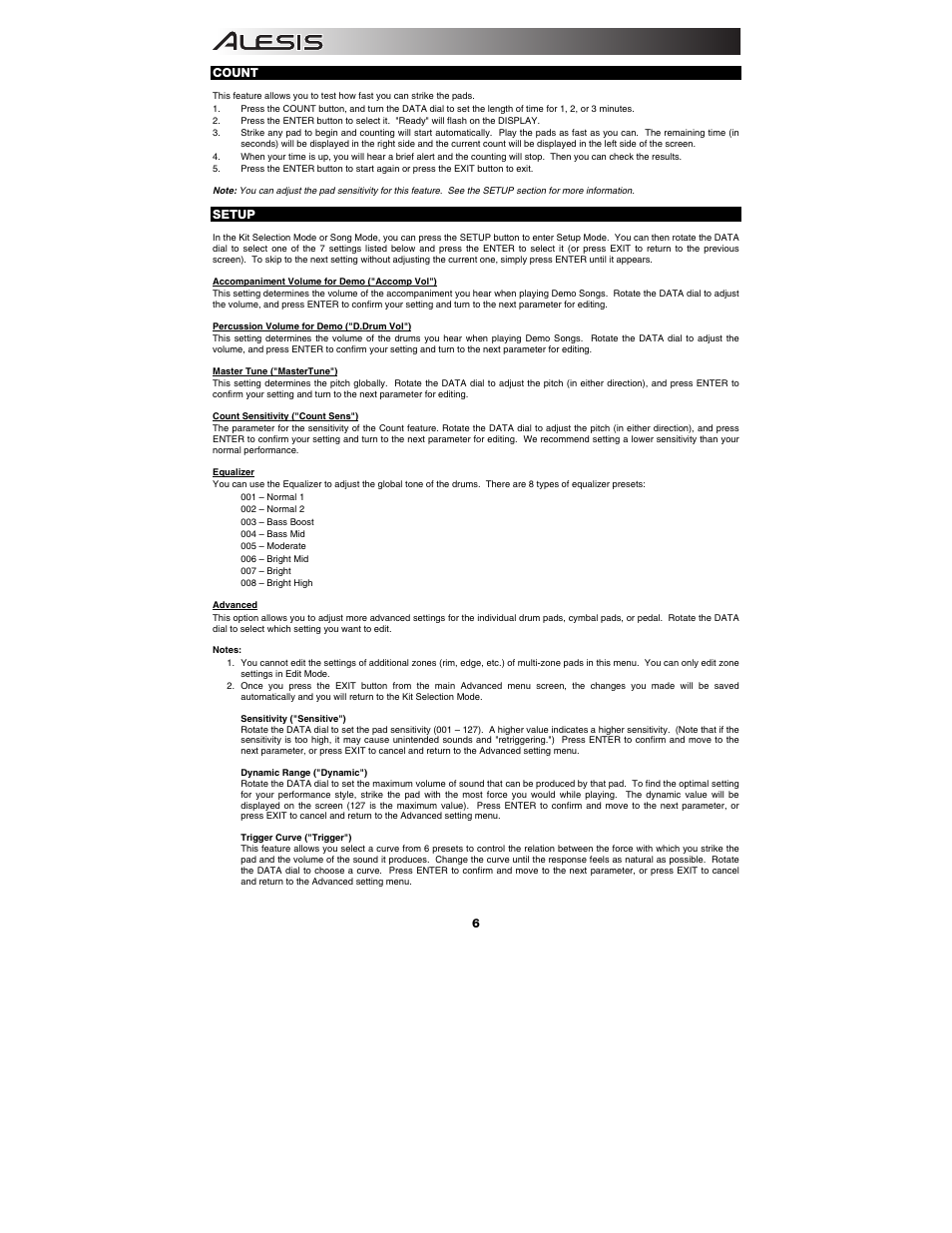 ALESIS DM7 User Manual | Page 6 / 16