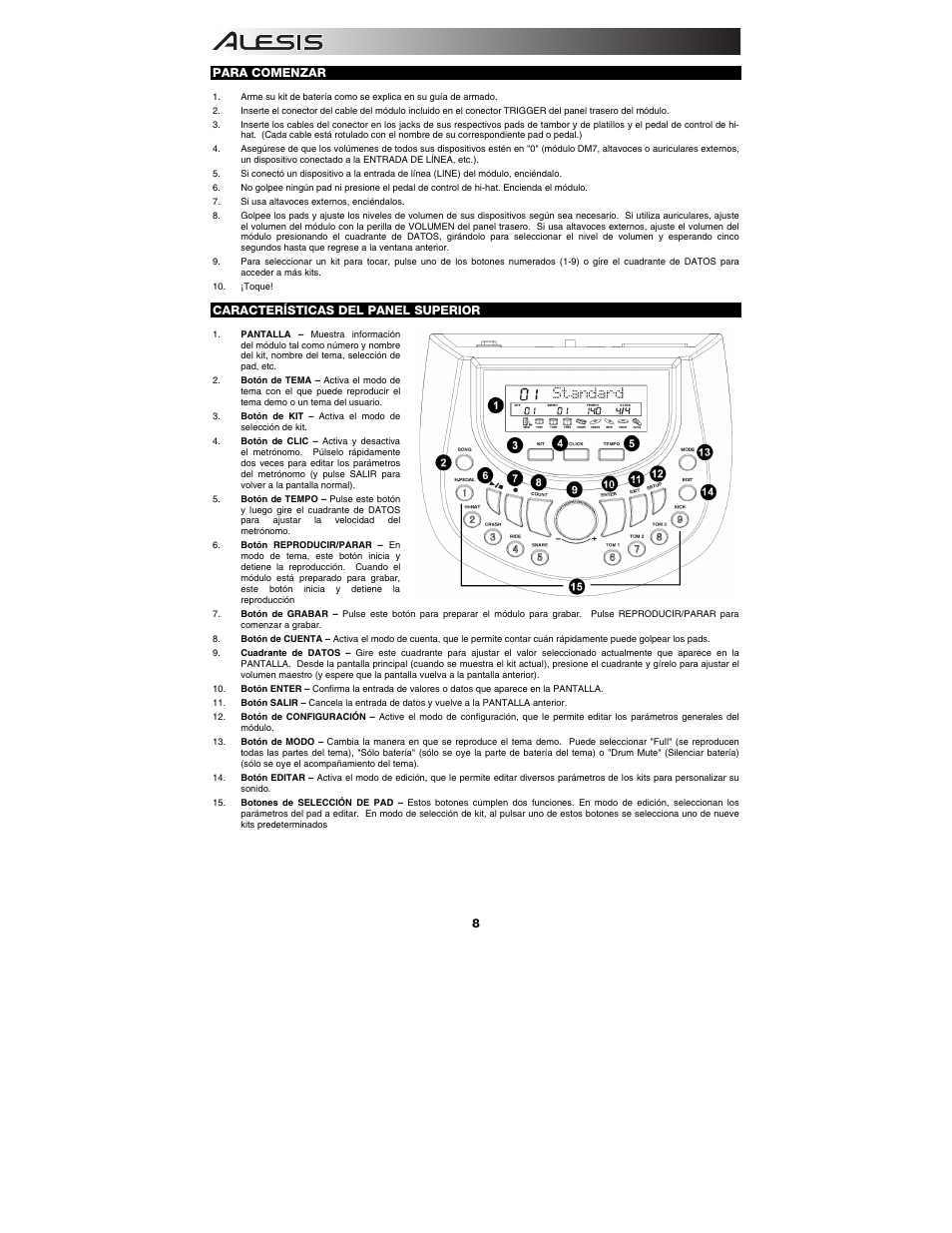 ALESIS DM7 User Manual | Page 8 / 16