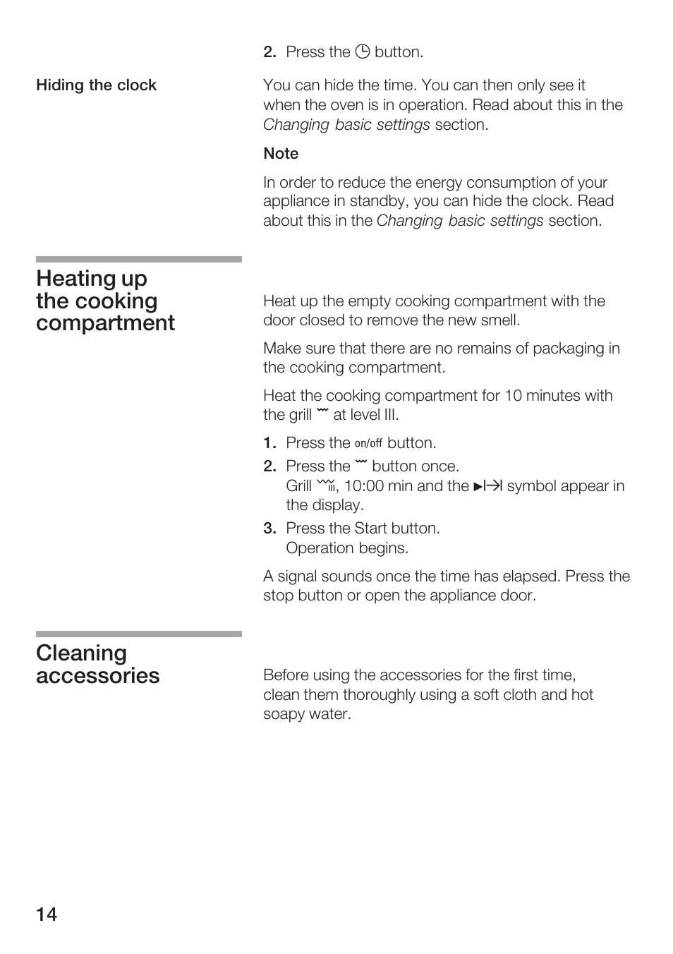 Siemens HF25G5L2 User Manual | Page 14 / 188