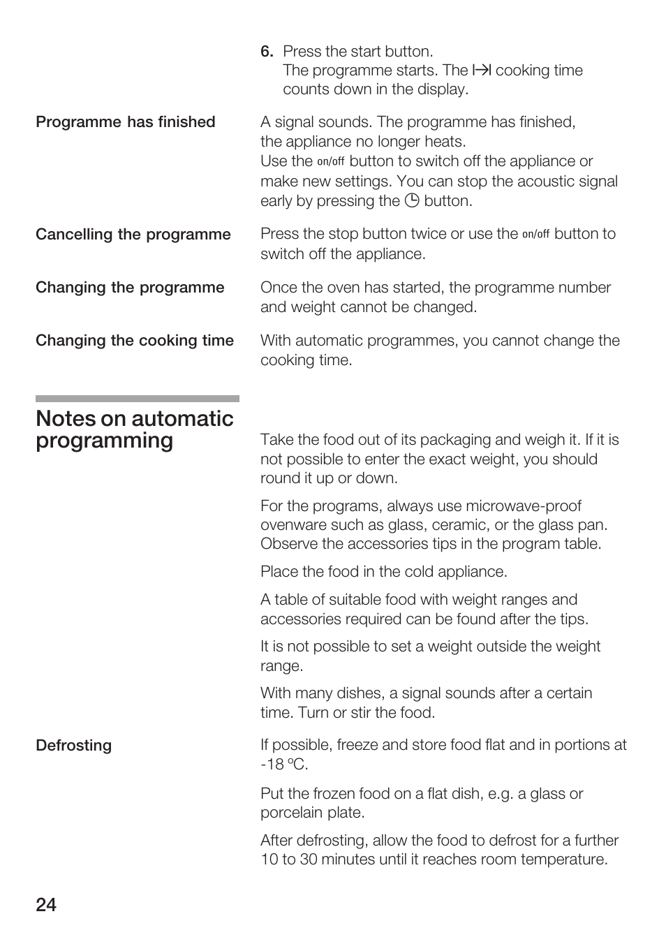 Siemens HF25G5L2 User Manual | Page 24 / 188