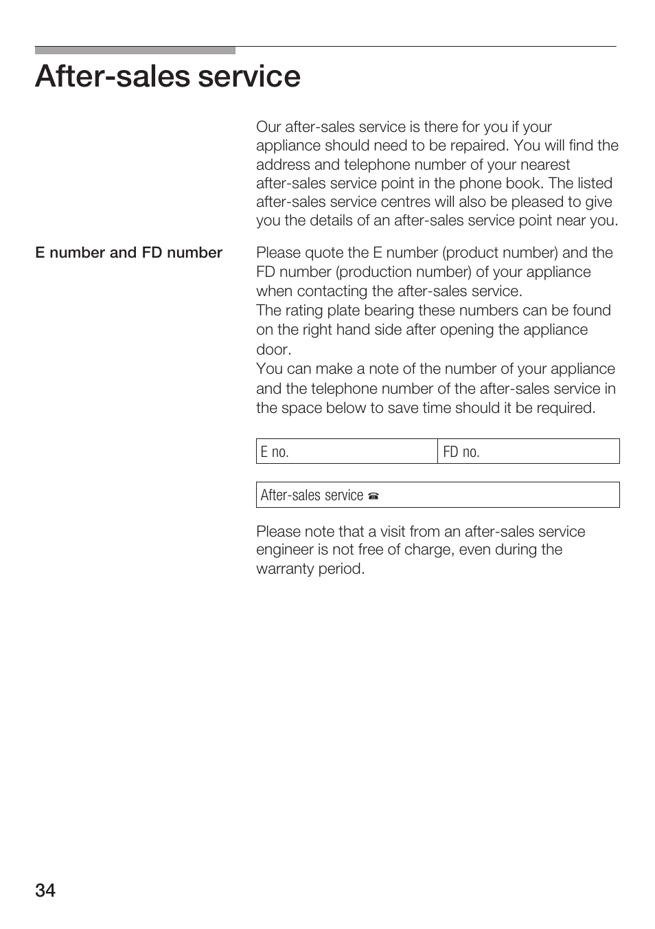 Afterćsales service | Siemens HF25G5L2 User Manual | Page 34 / 188