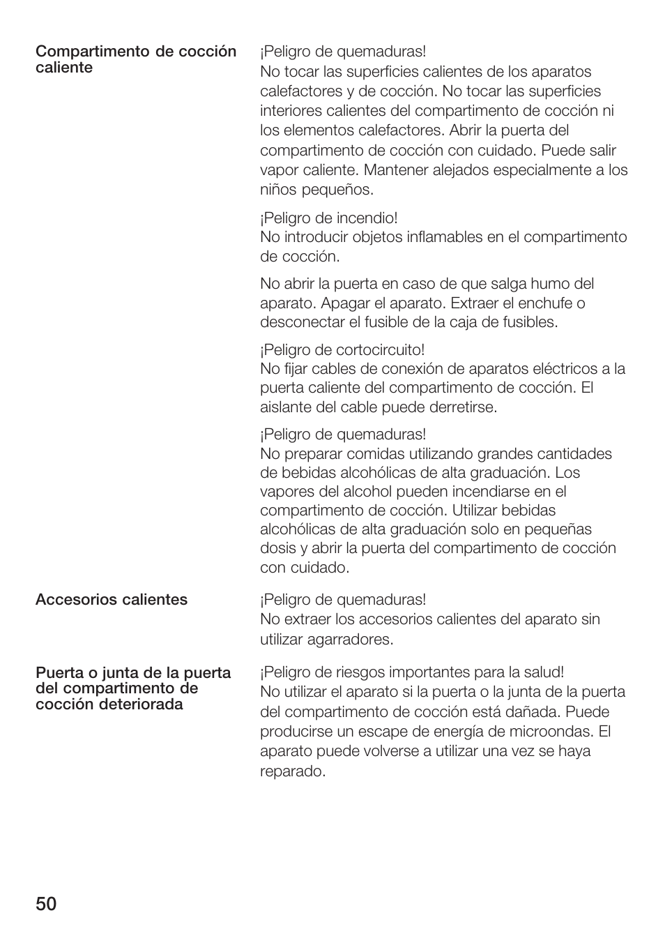 Siemens HF25G5L2 User Manual | Page 50 / 188