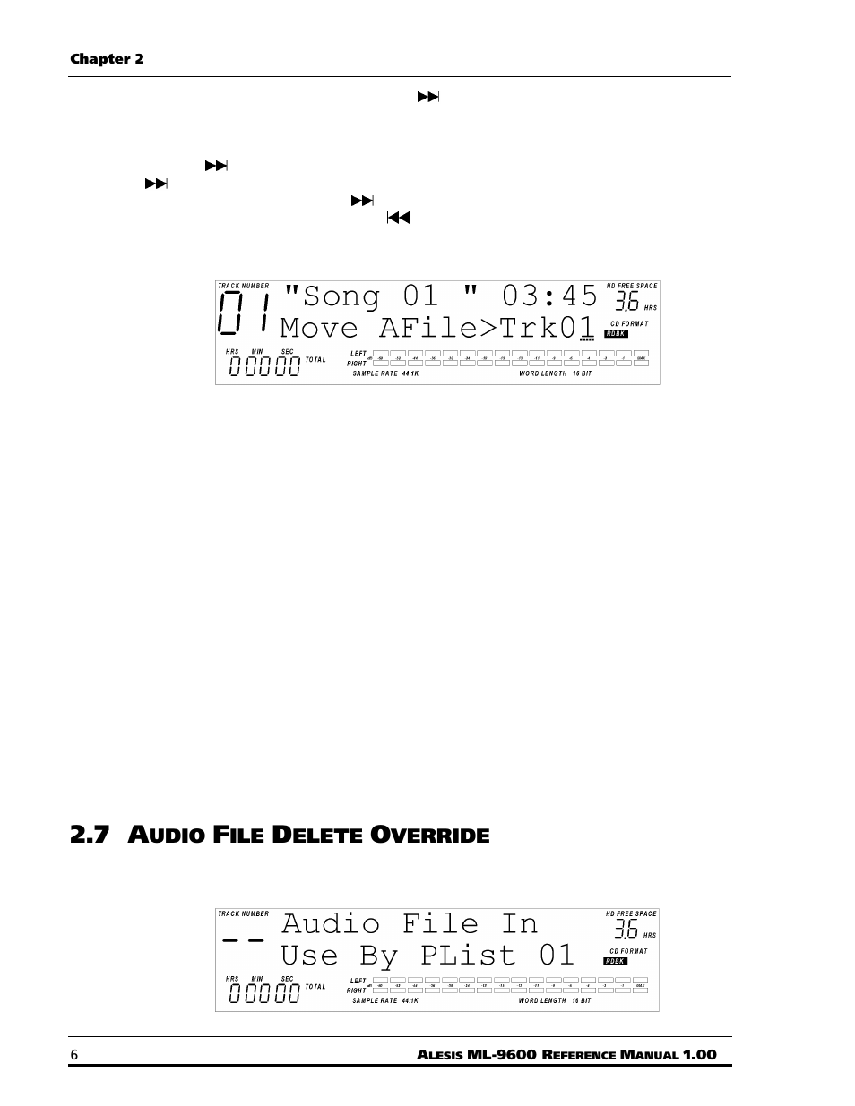 Udio, Elete, Verride | ALESIS MASTERLINK ML-9600 User Manual | Page 10 / 24