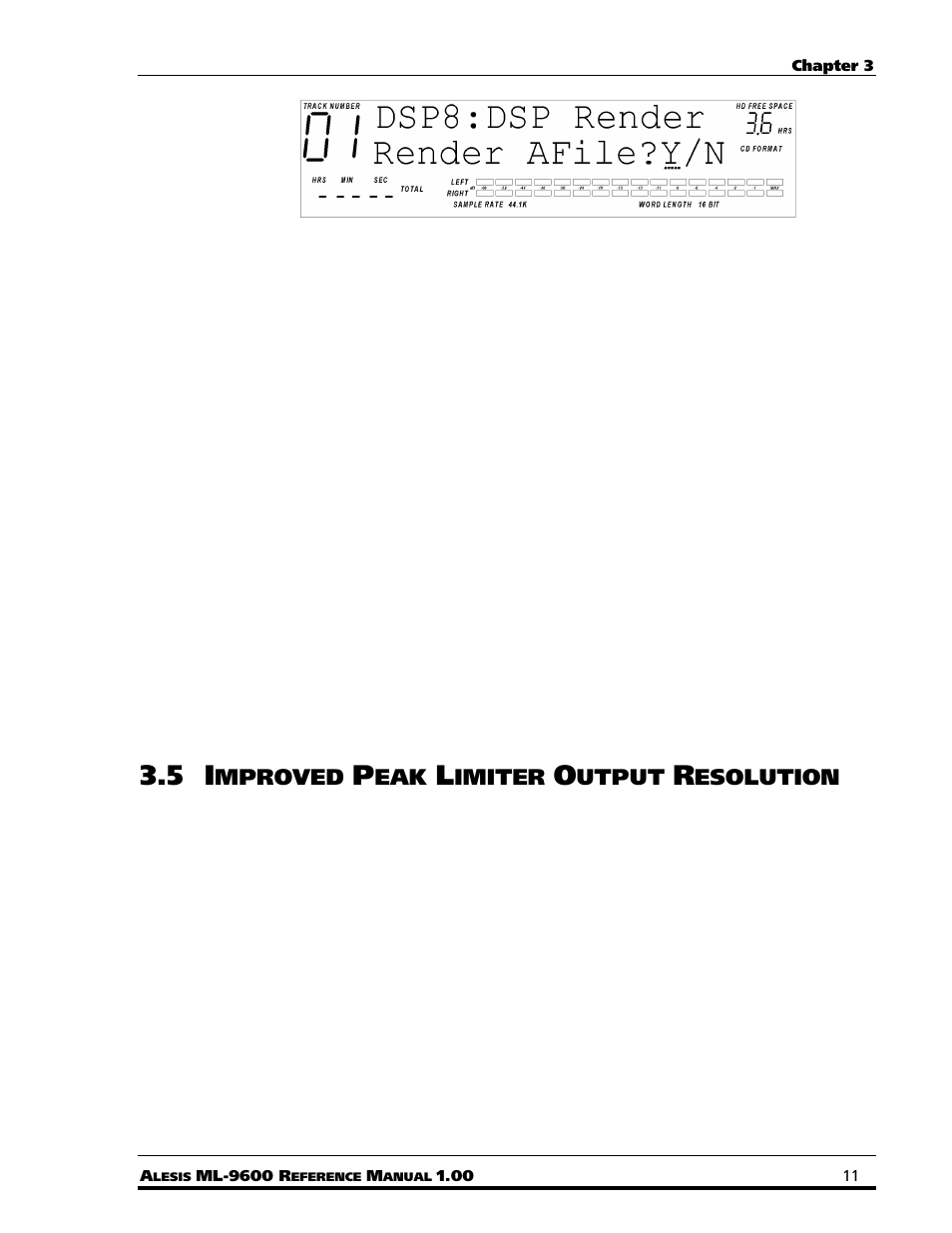 Mproved, Imiter, Utput | Esolution | ALESIS MASTERLINK ML-9600 User Manual | Page 15 / 24