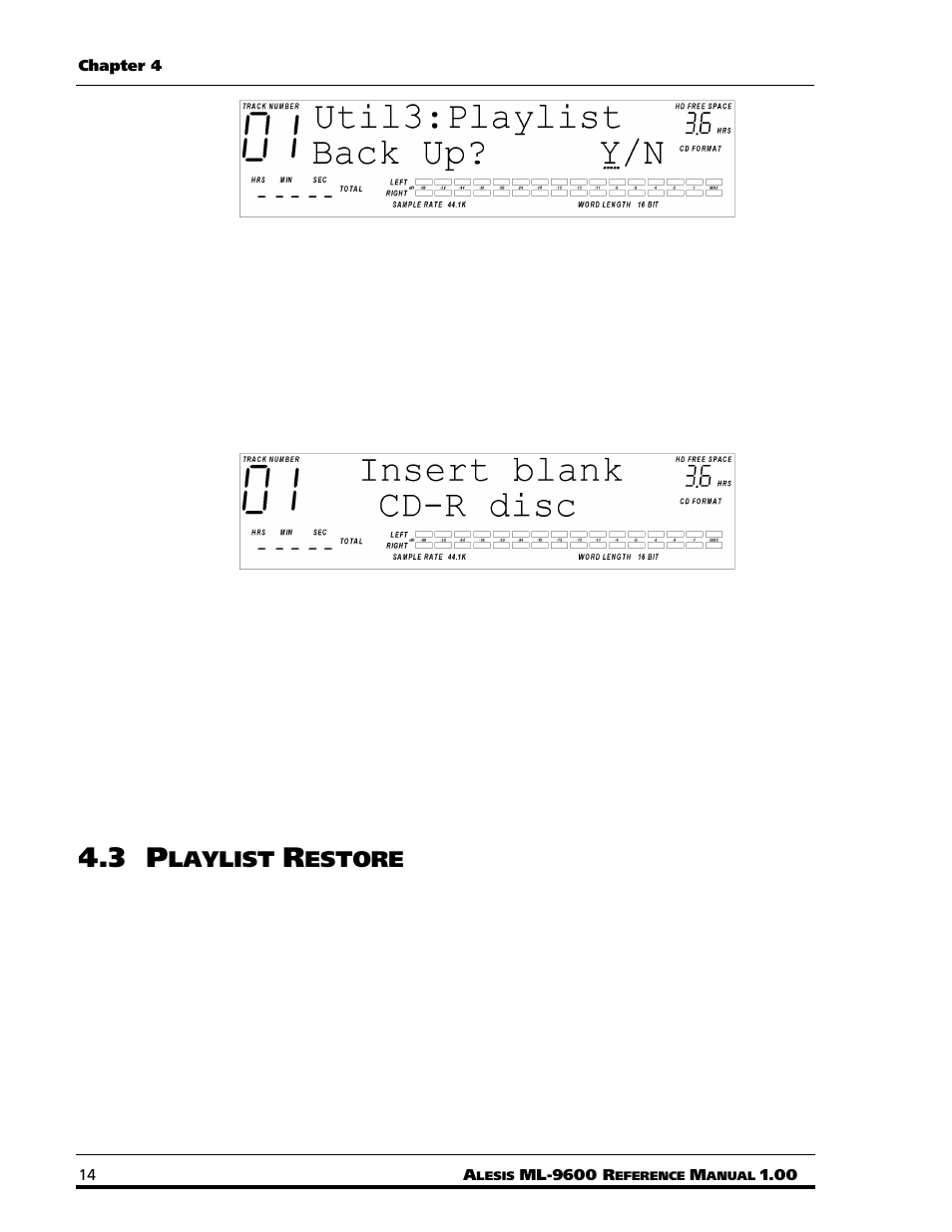 Laylist, Estore | ALESIS MASTERLINK ML-9600 User Manual | Page 18 / 24