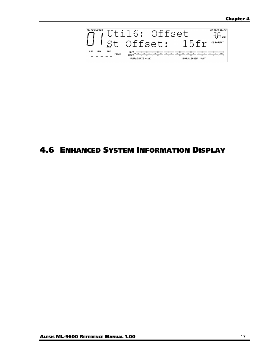 Nhanced, Ystem, Nformation | Isplay | ALESIS MASTERLINK ML-9600 User Manual | Page 21 / 24