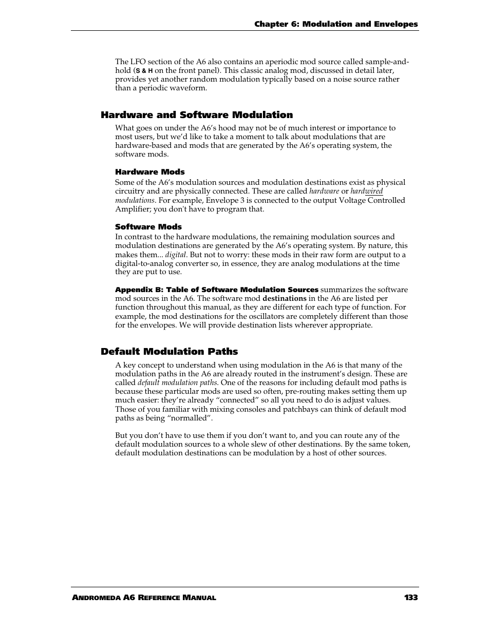 ALESIS ANDROMEDA A6 User Manual | Page 135 / 280