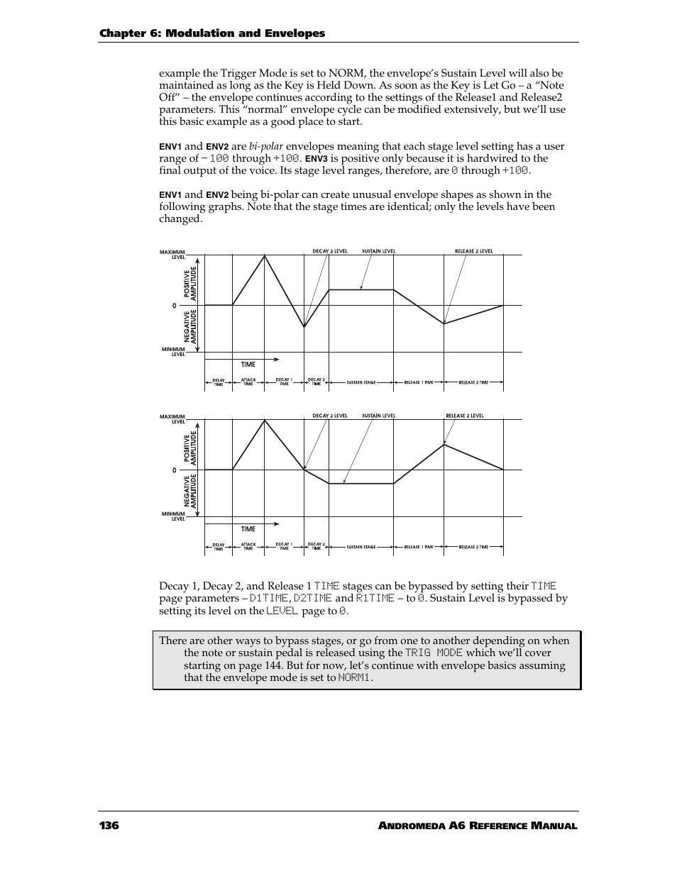 ALESIS ANDROMEDA A6 User Manual | Page 138 / 280