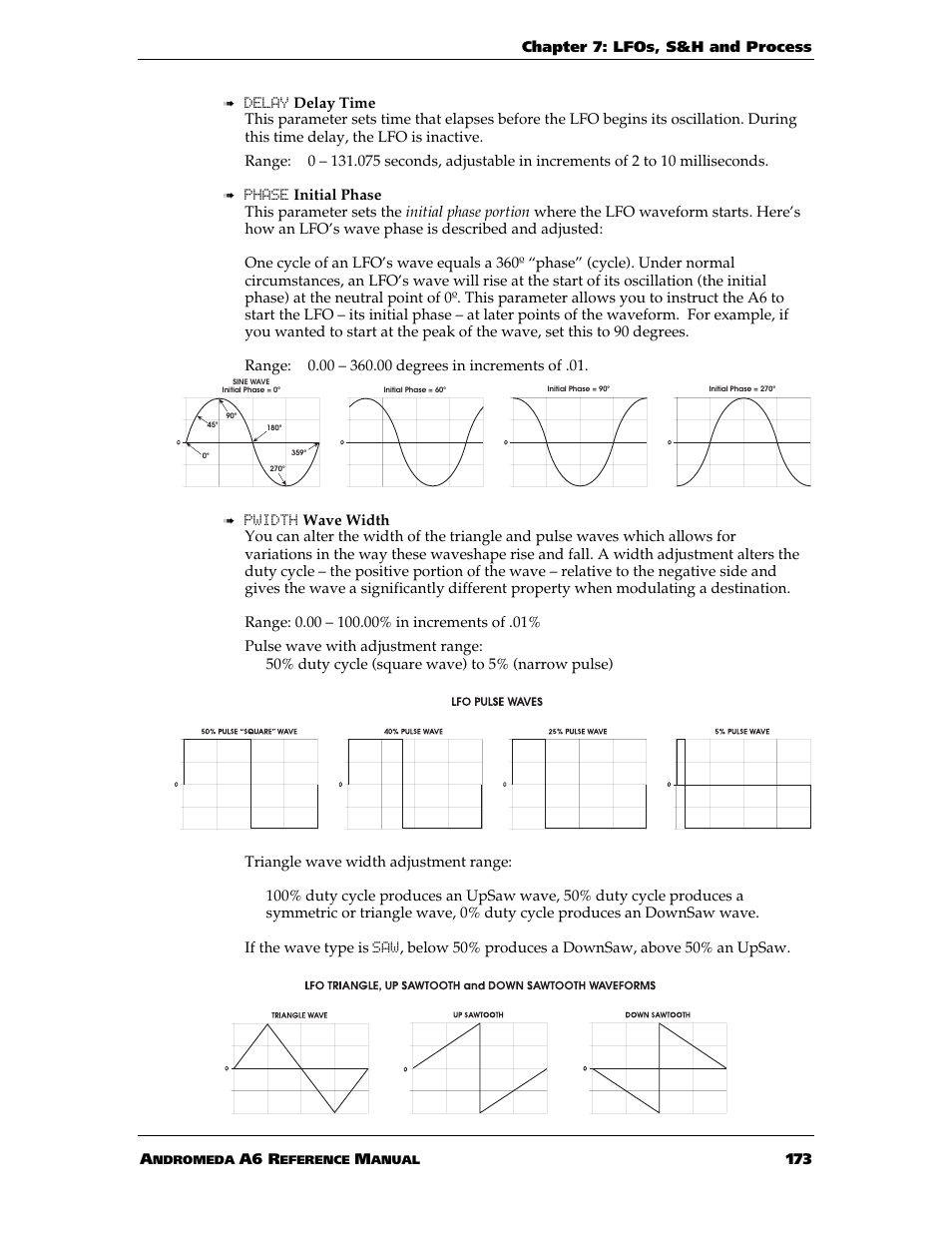 ALESIS ANDROMEDA A6 User Manual | Page 175 / 280